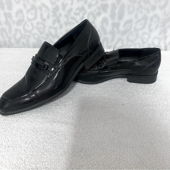 Kenneth Cole Reaction Men's Paxon Slip-Ons Black Size 9W Design 211962 EUC - Picture 1 of 7